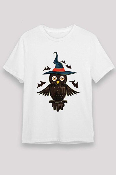 Darkhane Owl White Unisex T-Shirt T-Shirt