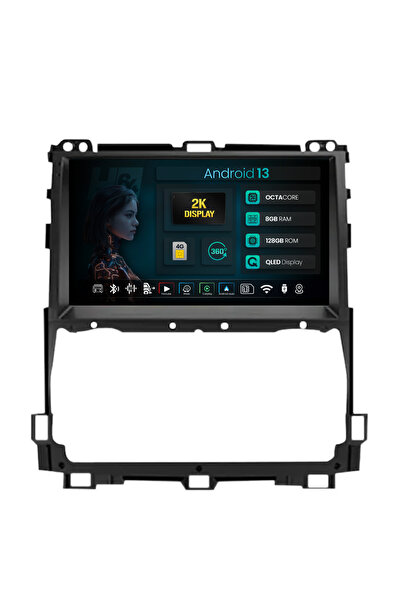 HUB64 Navigație Android Toyota Prado J120 (2002-2010), 9,5 inch, 8GB RAM, Car...