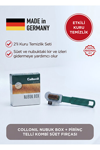 Tuna Collonil Süet ve Nubuk Temizleme Seti 2’li – Nubuk Box Ayakkabı Temizlem...