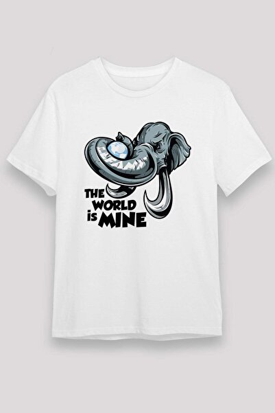 Darkhane Elephant White Unisex T-Shirt T-Shirt