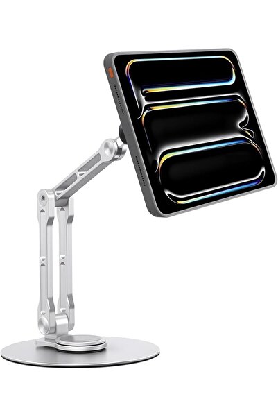 NALACAL Magnetic Tablet Stand for Desk, Foldable Aluminum Alloy Tablet Stand ...