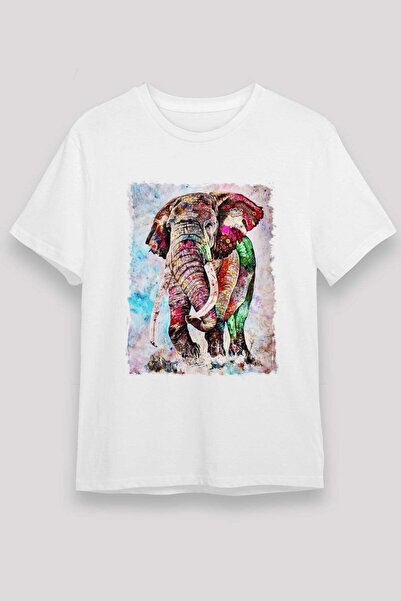 Darkhane Elephant White Unisex T-Shirt T-Shirt