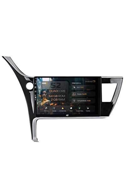 HUB64 Σύστημα πλοήγησης Android Toyota Corolla / Auris (2017-2020), 10,1 ιντσ...