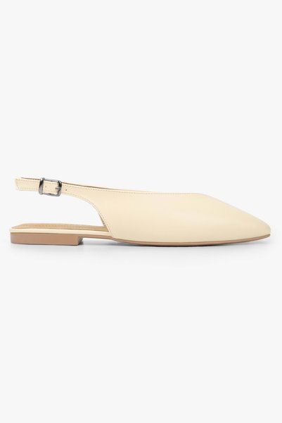 Shoeberry Women's Noya Butter Yellow Skin Ballerinas