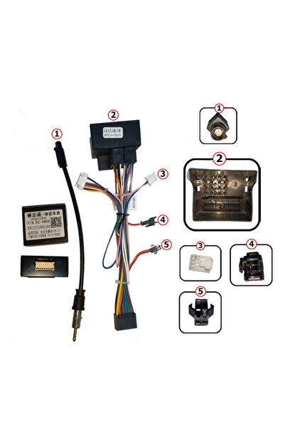 HUB64 Cablaj Adaptor Volkswagen Golf 6 (2010-2013) pentru Navigații multimedia Android -