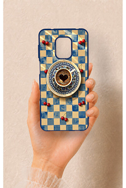 Vip Case Redmi Note 9 Pro 9S Uyumlu Kalpli Kahve Desenli Silikon Kılıf