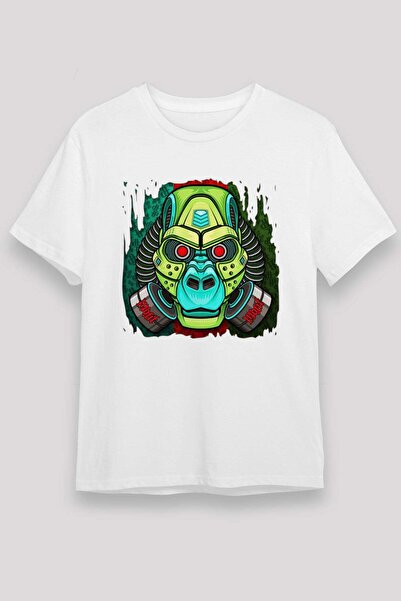 Darkhane Gorilla White Unisex T-Shirt T-Shirt