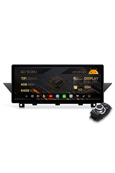 HUB64 Андроид навигация BMW X1 E84 (2009-2015), вариант iDrive, 12.3 инча, 4G...