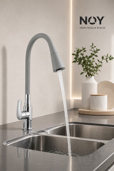 NOY Kitchen Faucet Compatible Gray Swivel Head