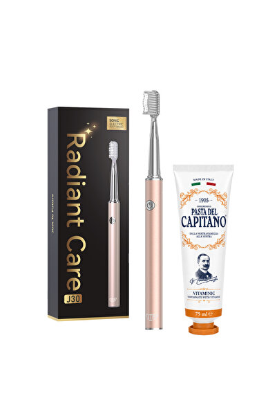 JTF Periuță de dinți electrică Sonic J30 GOLD + Pastă de dinți cu vitamine 75...