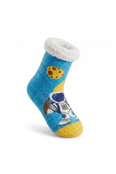 Aware Time 4-8 Years Old Fleece Anti-Slip Sole Below-Knee Socks