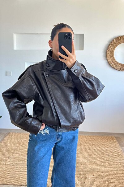 butikhola Brown Biker Leather Jacket