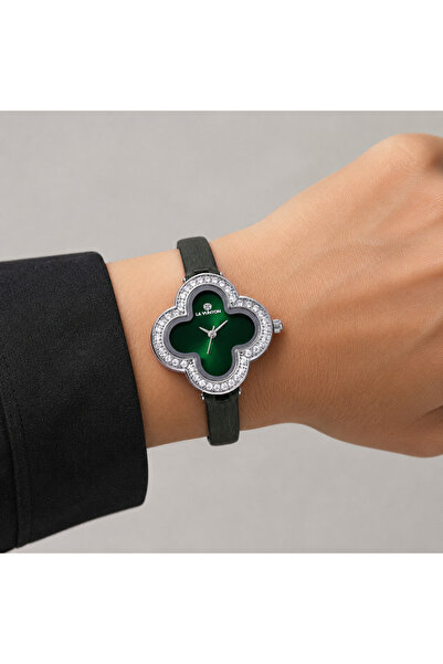 Generic Brand La Fontaine Clover Watch – Royal Green Looster Time