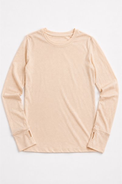 Yalçınoğlu Kids Women's Finger Detail Long Sleeve Body 100% Viscose Fabric Flexible Comfortable Fit Daily Stylish Basic Clothing Top