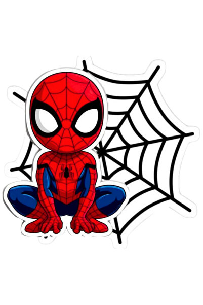 GREATOY Spider Man Cake Toothpick Set of 6 – Spider Man Themed Birthday Cake Decoration Children's Party Decor