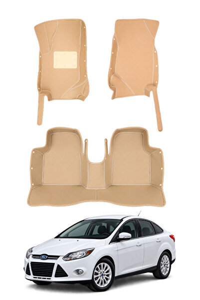 stiloto Ford Focus Sedan (2012-2018) Uyumlu 7D Oto Paspas - Diamond Baskı Desen