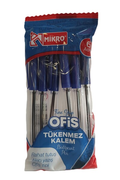 Mikro 6 Blue Ballpoint Pens (3 Packs) Bg57856654