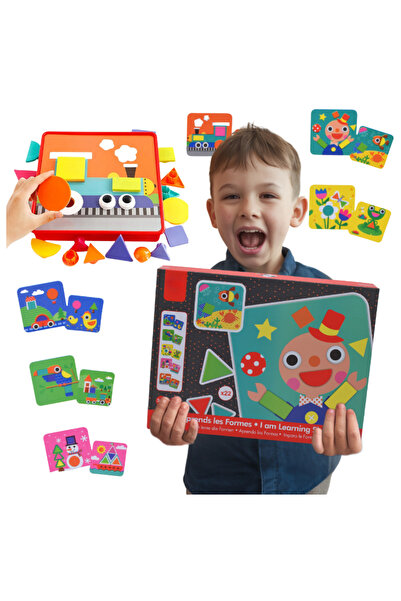 Skleplolki Mozaic educativ cu tablă, 22 piese și 12 modele, pentru copii 3+
