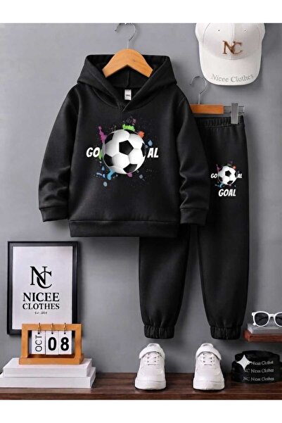 NC Nicee Clothes Children's Tracksuit Unisex (Top Goal Printed Winter)