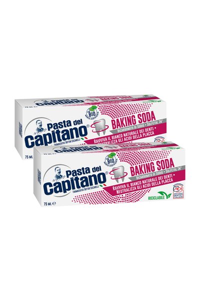 Pasta Del Capitano Pastă de dinți cu bicarbonat de sodiu 75 ml - - Pachet pro...