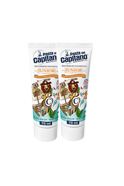 Pasta Del Capitano Pastă de dinți Mentă Delicată (75 ml) Junior +6 ANI - Pach...