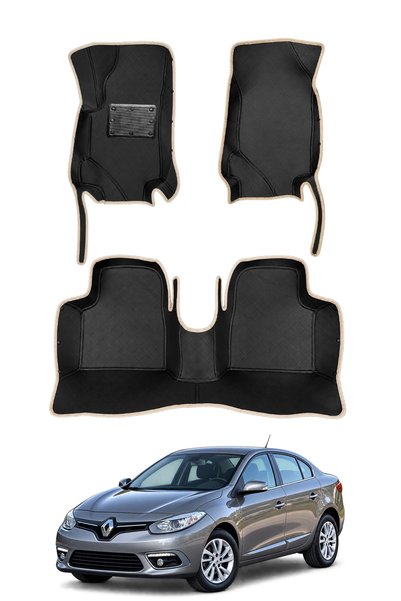 stiloto Renault Fluence Sedan (2009-2016) Uyumlu 7D Oto Paspas - Diamond Bask...