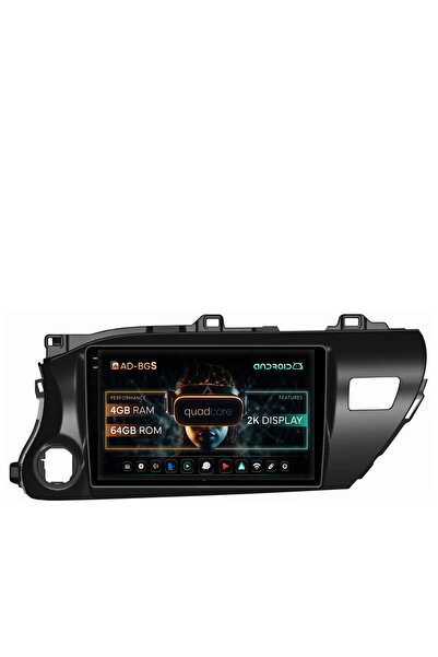AutoDrop Σύστημα πλοήγησης Android Toyota Hilux (2015+), 10.36 ιντσών, 4GB RA...