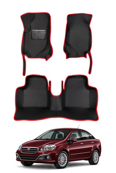 stiloto Fiat Linea Sedan (2007-2018) Uyumlu 7D Oto Paspas - Diamond Baskı Desen