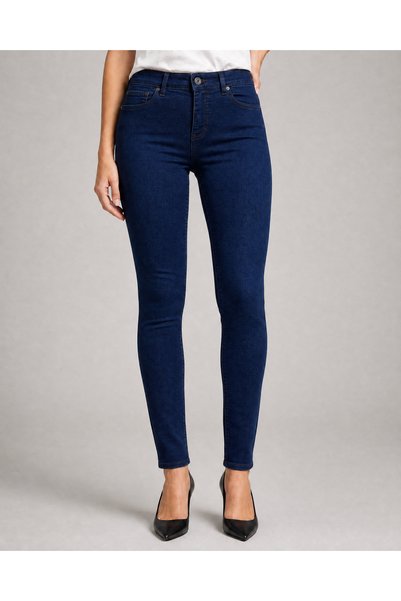 TRUEJNS Seren Μπλε σκούρο Skinny Fit ελαστικό τζιν με Lycra