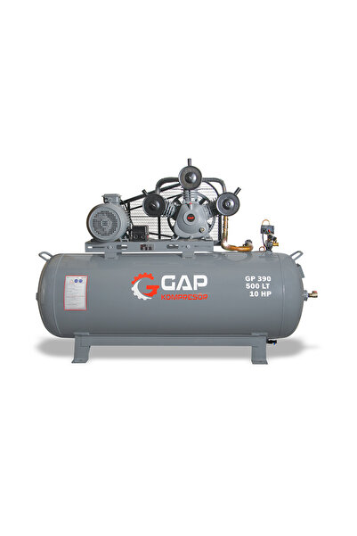 GAP KOMPRESÖR Hava Kompresörü Pistonlu 500 Lt 3 Kafa 8 Bar 10 HP