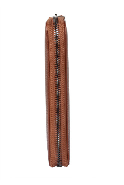 ŞAHDEM Genuine Leather Women's Zippered Wallet with Plenty of Card Holders, Small Size