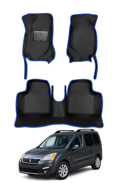 stiloto Peugeot Partner Tepee Camlı Van (2012-2018) Uyumlu 7D Oto Paspas - Di...