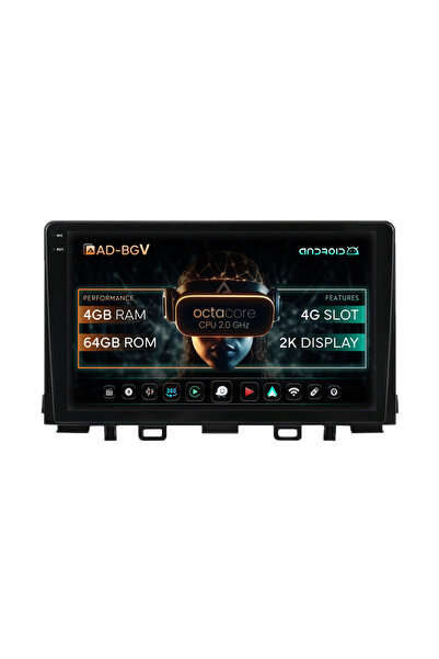 AutoDrop Σύστημα πλοήγησης Android για Kia Rio (2017-2024), 9,5 ιντσών, 4GB R...