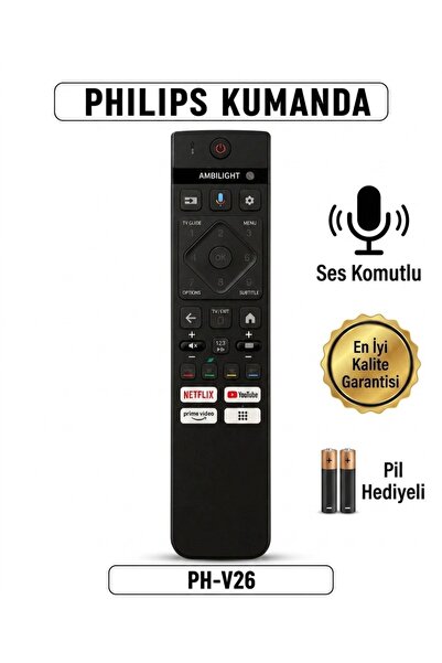 Philips PH-V26 SESLİ KUMANDA **PİL HEDİYELİ**