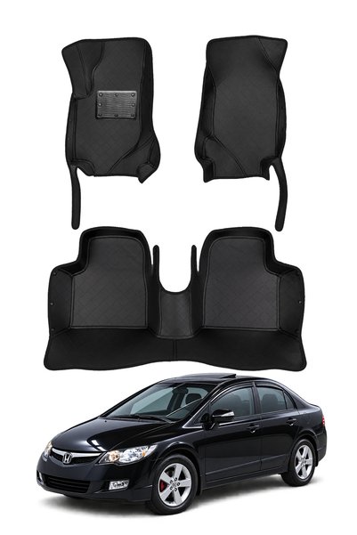 stiloto Honda Civic FD6 Sedan (2006-2011) Uyumlu 7D Oto Paspas - Diamond Bask...