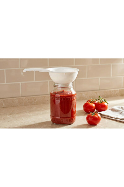 Ta-Fu Global Plastic Jar Funnel Practical Handle Funnel for Paste 1 Piece