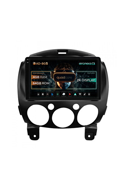 AutoDrop Σύστημα πλοήγησης Android για Mazda 2 (2007-2014), 9,5 ιντσών, 4GB R...