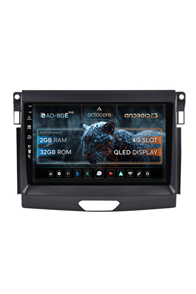 AutoDrop Σύστημα πλοήγησης Android Ford Ranger (2015-2020), 9 ιντσών, 2GB RAM...