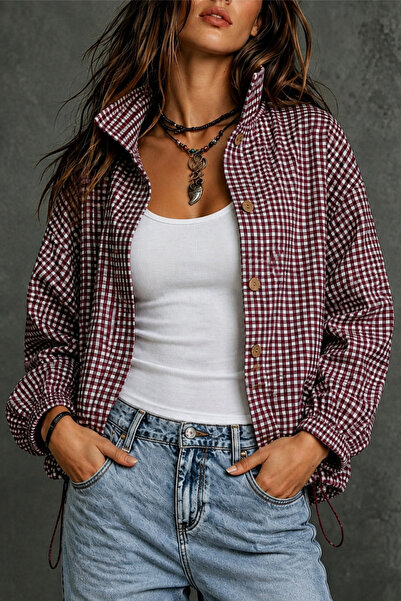 Boutique Juji BORDO EKOSELİ OVERSİZE BAHARLIK CEKET
