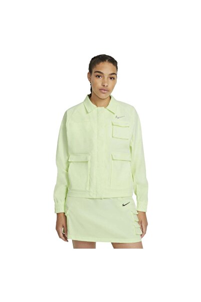Nike Γυναικεία Αθλητικά Ενδύματα Swoosh Υφαντό Μπουφάν L