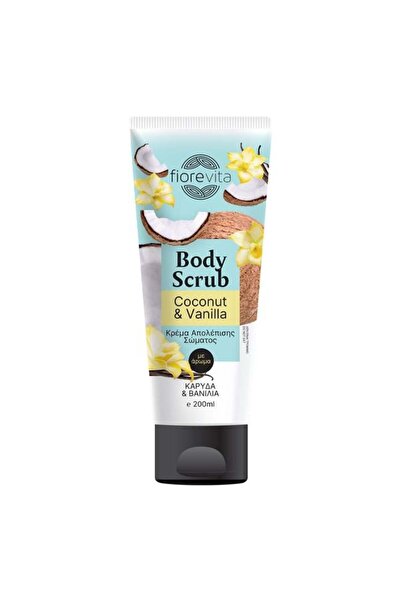 Fiorevita Scrub de corp cu parfum de nucă de cocos și vanilie 200 ml