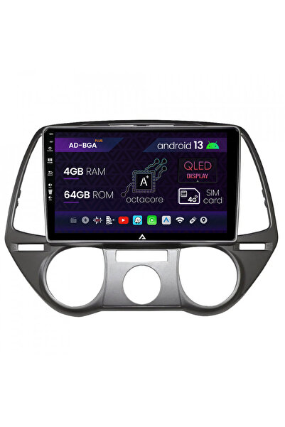 AutoDrop Navigatie Android Hyundai I20 (2008-2012), 9 inch, 4GB RAM, 64GB ROM