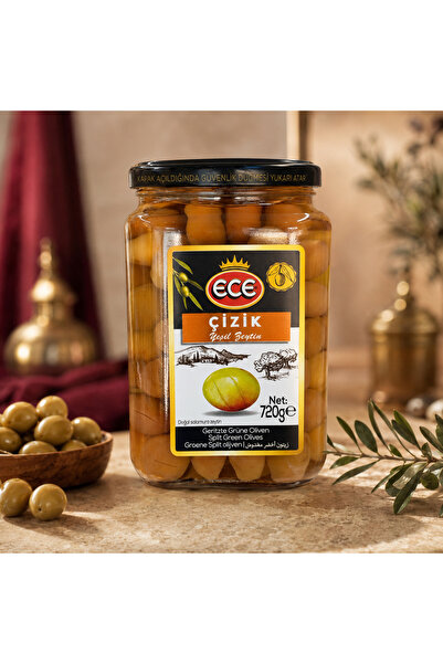 Ece Çizik Yeşil Zeytin 720 CC (400 Gr)