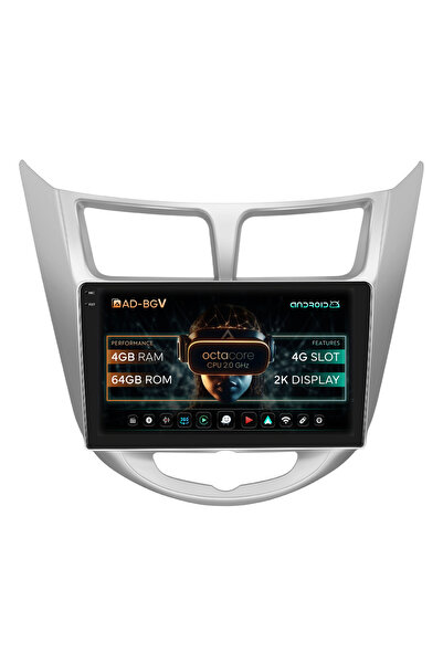 AutoDrop Android Navigation Hyundai Accent (2011-2016), 9.5 inch, 4GB RAM, 64...