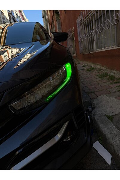 ARKT STİCKER Honda Civic (FC5) 2016-2021 Gündüz Led Sticker Set Yeşil