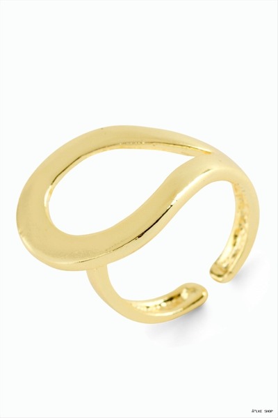 ZERO LAND Ilkestor Oval Metal (202241) Ring Yellow