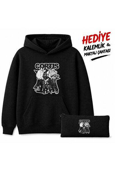barsdepo Cortis Printed Hoodie, 100% Cotton Unisex Kids/Adult Sweatshirt (wit...