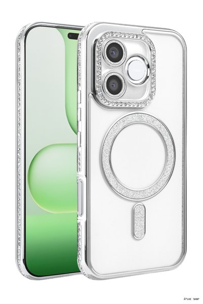 New Face Ilkestor Honor 600 Lite Joke Simli Magneticsafe Case (195845) - Silver
