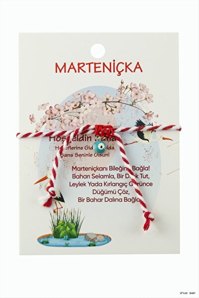 ZERO LAND Ilkestor Nazar Marteniçka Macrame Cord (203044) Bracelet Red