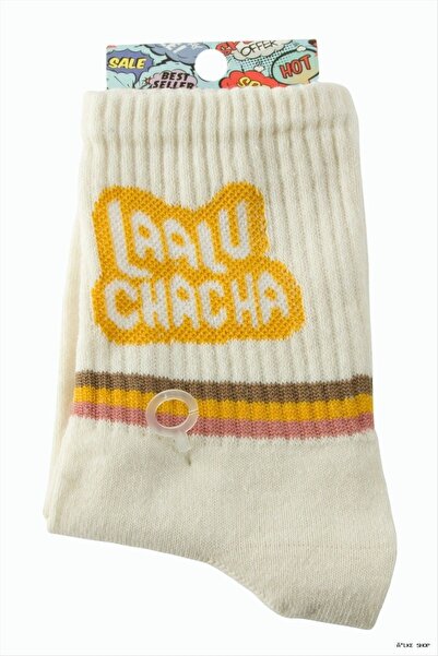 ZERO LAND Ilkestor Striped College Socks (202951) 8X28 Cream